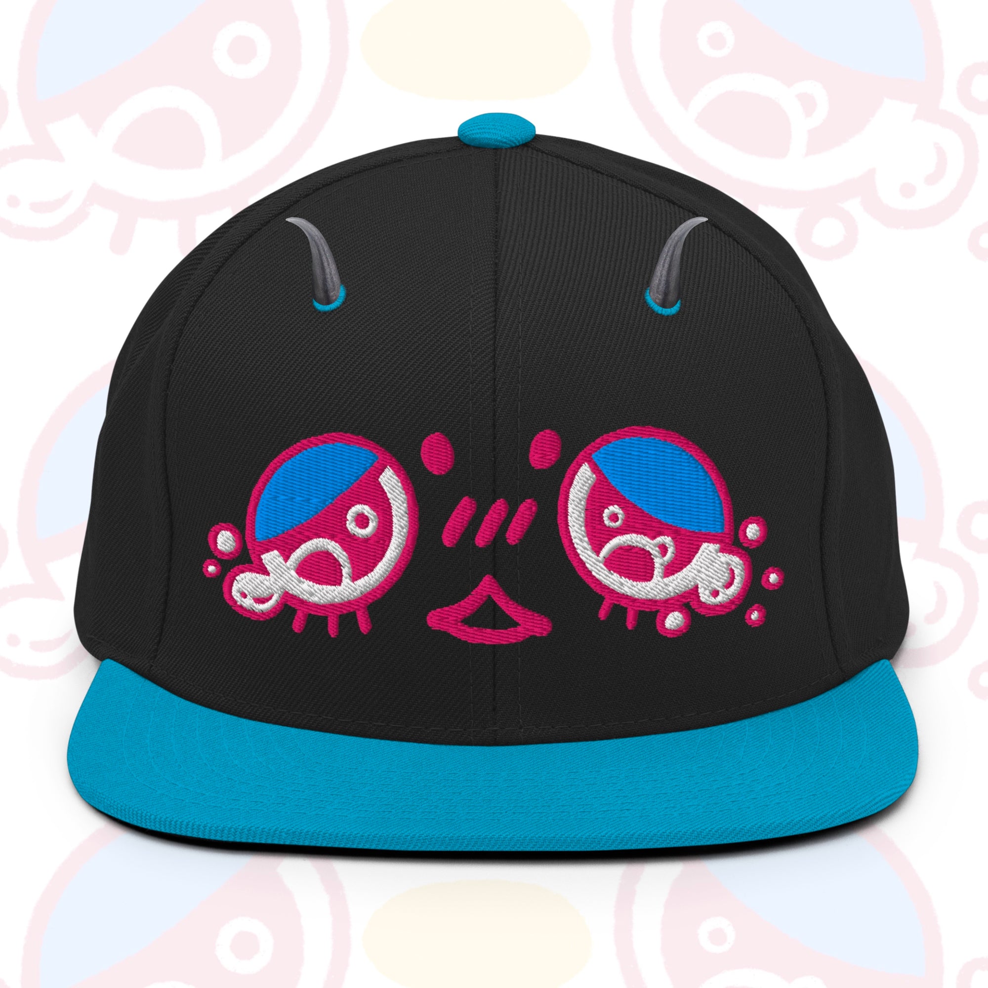 "Sad Succubaby" Snapback Hat (With Horns)