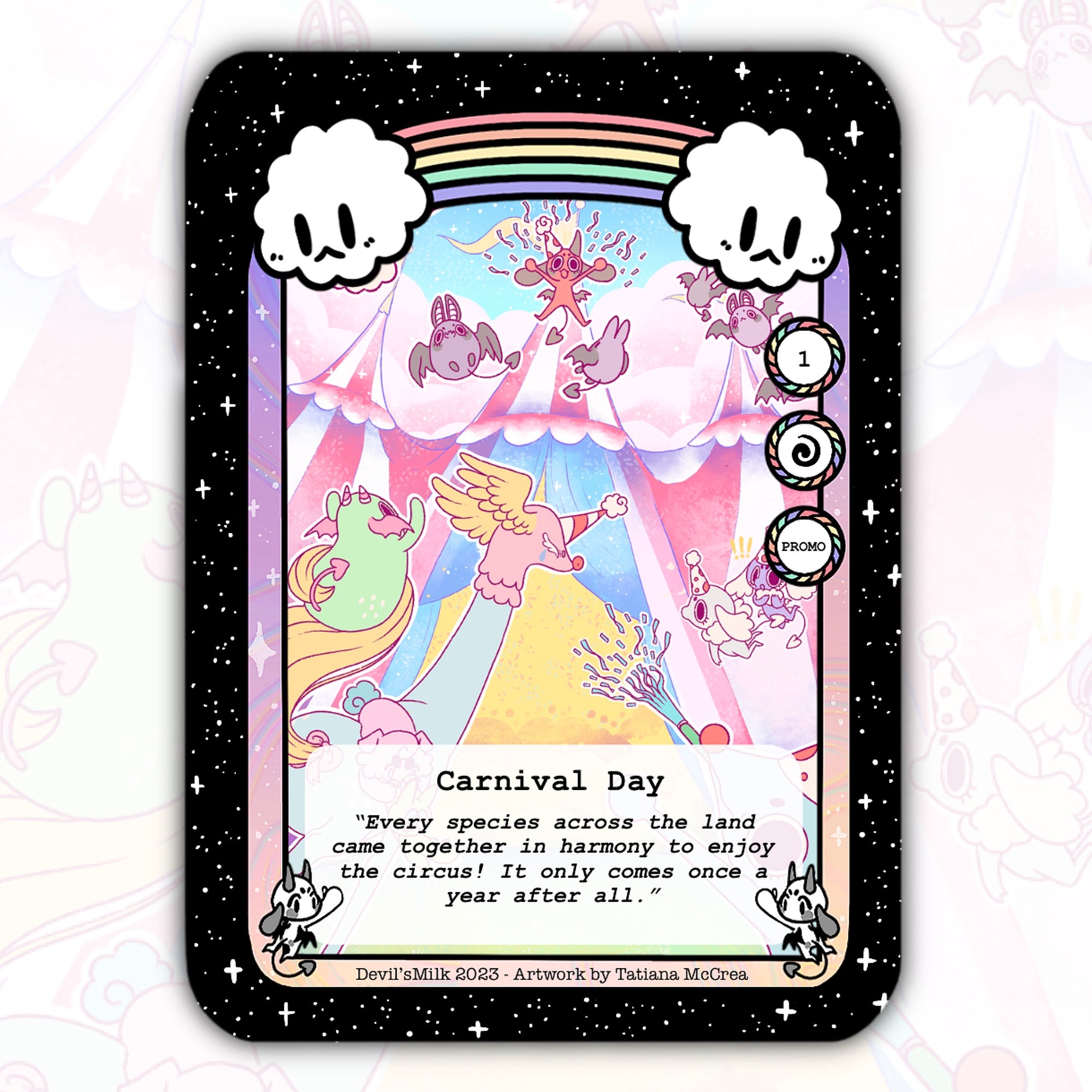 "Carnival Day" Holographic Promo Trading Card