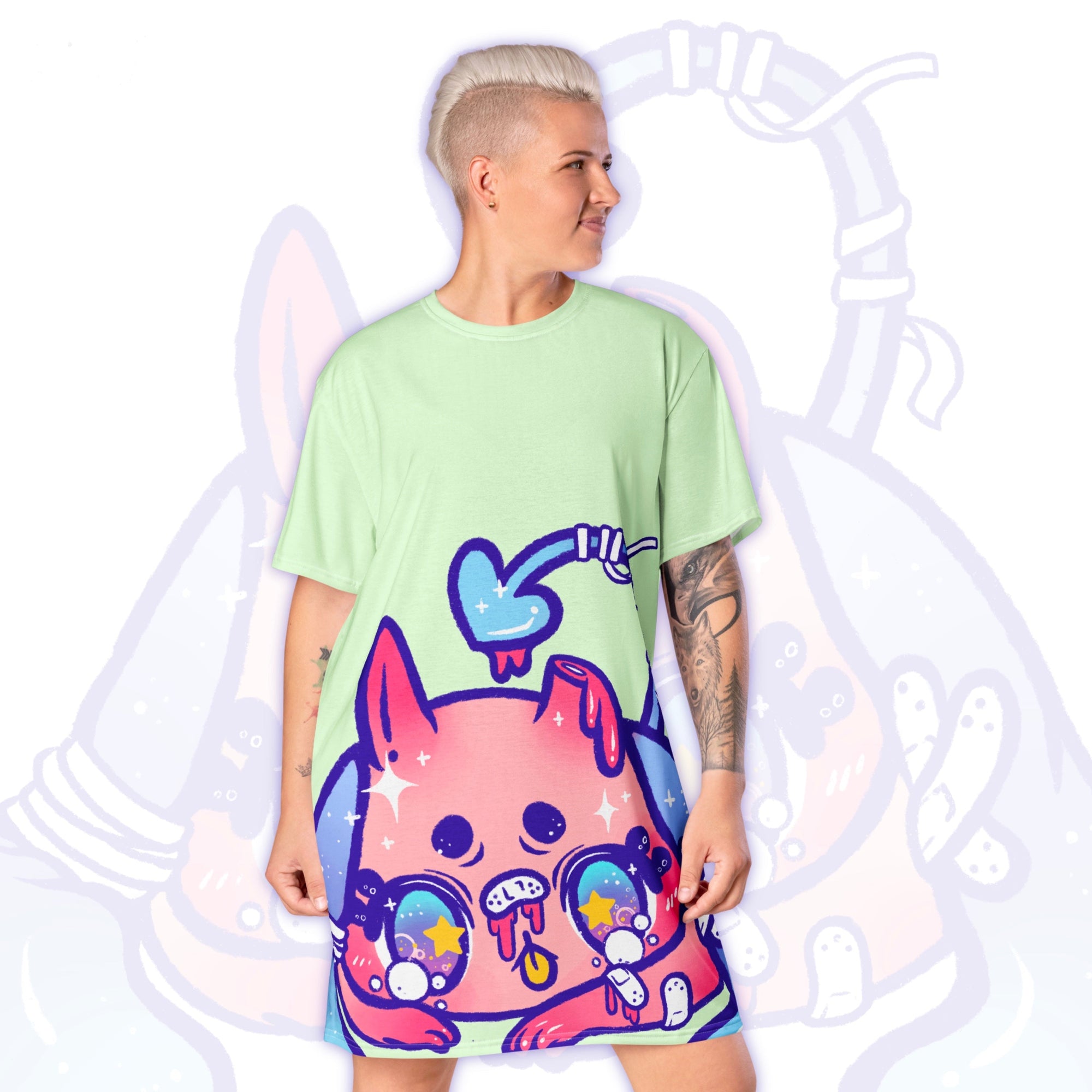 “Kawaii Cuts” Oversized T-Shirt [BeetleMilk] 